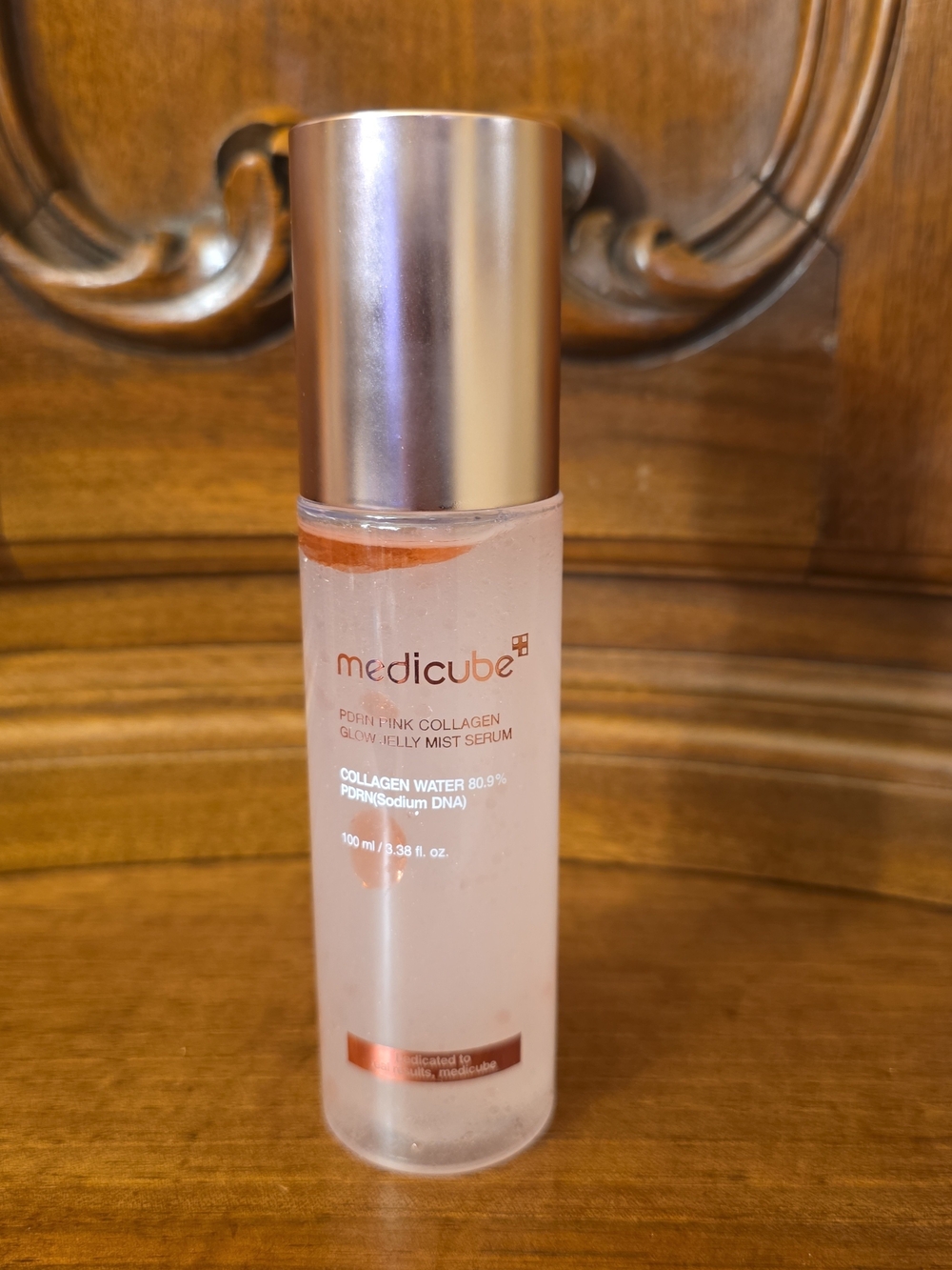 Medicube PDRN Pink Collagen Glow Jelly Mist Serum, 3.38oz--New